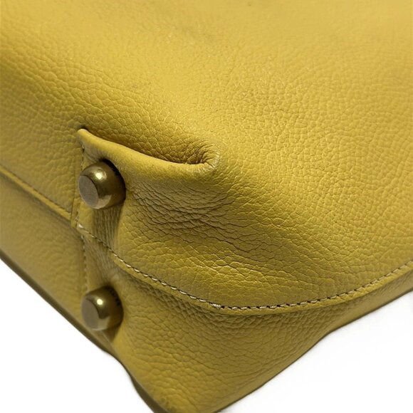 Auth COACH Plaza Tote 88341 Yellow Leather - Tote Bag - Picture 6 of 11